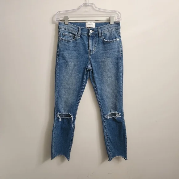 CURRENT/ELLIOTT | Jeans distressed blue sz 26 - Picture 2 of 8